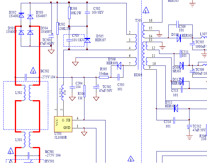 5m0380r схема включения