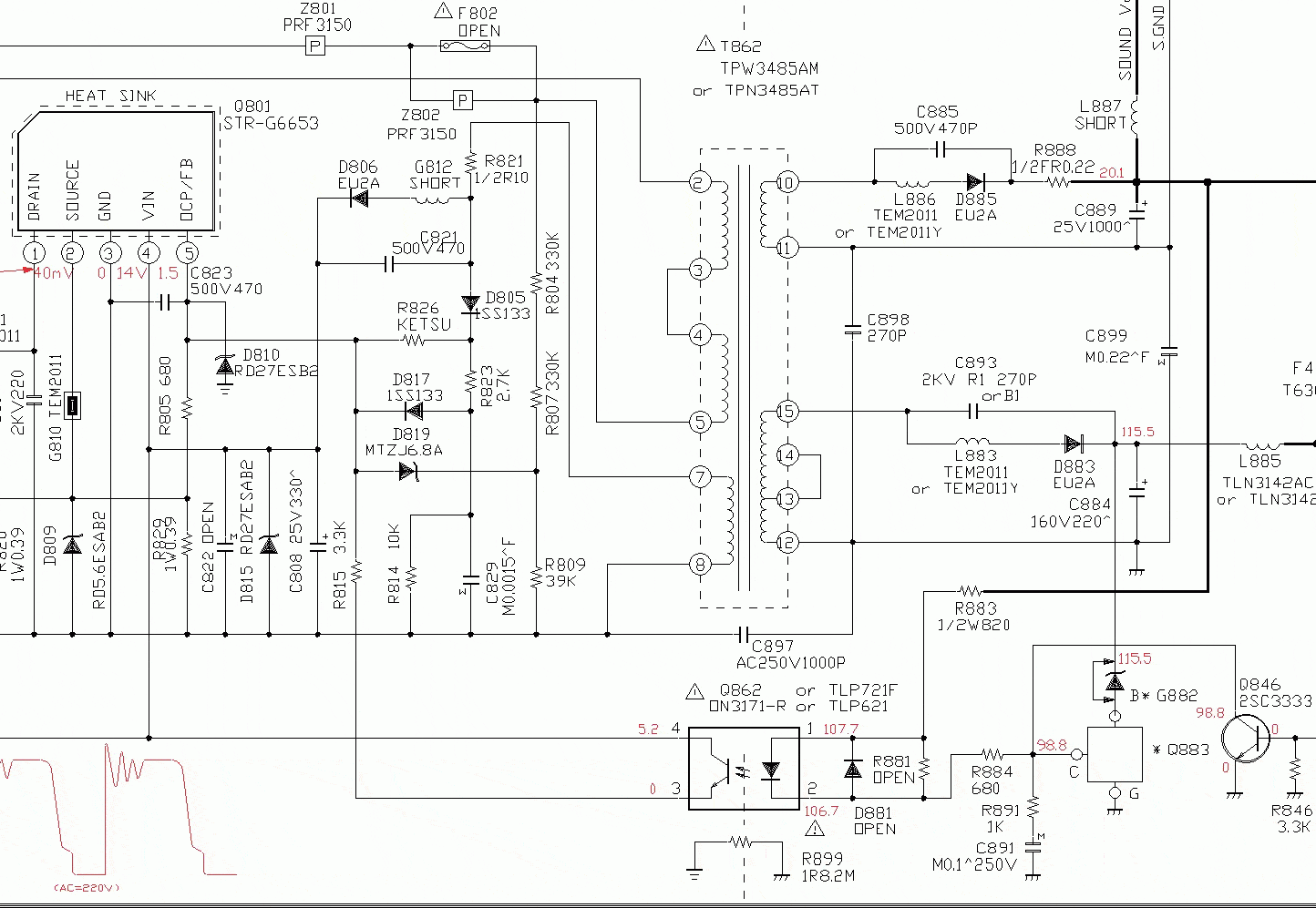 Toshiba 21cjz2rx схема