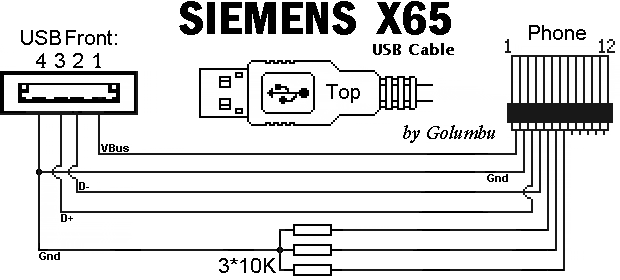 Usb data cable kq u8a схема