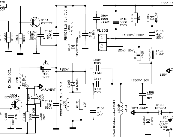 Erisson 21uf16 схема