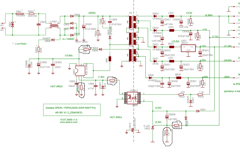 Схема блок питания fp06m024