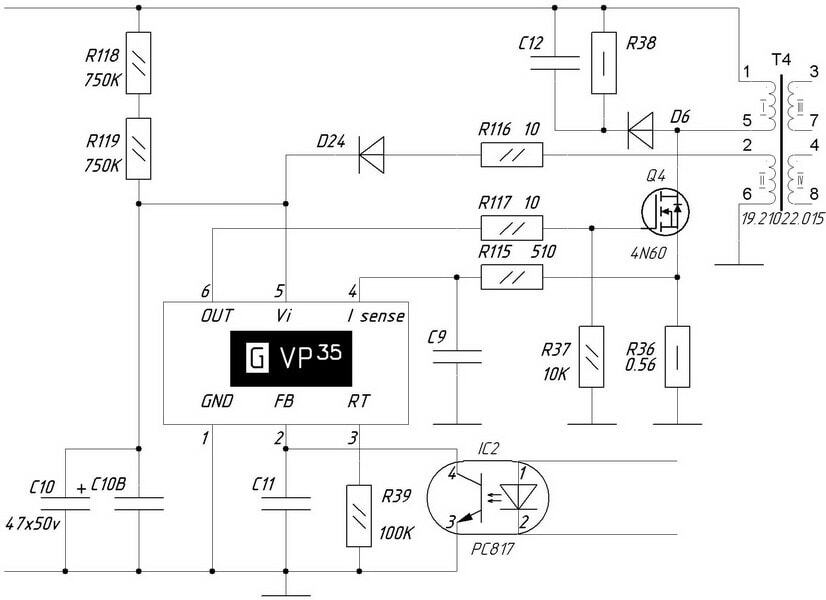 Ob2273 datasheet схема включения