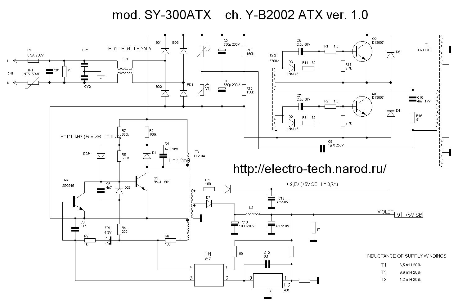 Jnc lc 300atx p4 схема