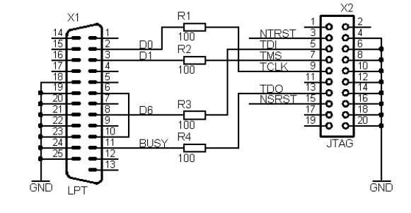 Xilinx jtag programmer схема