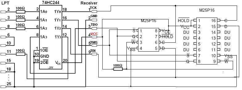 Схема spi flash