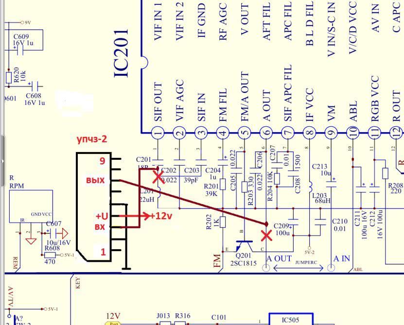 Упчз 2 схема кв приемника