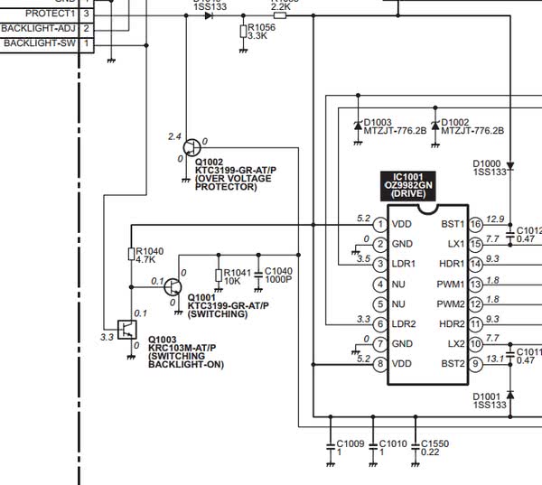 Oz960gn схема включения