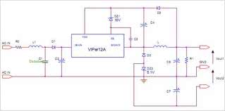 Viper12a datasheet схема