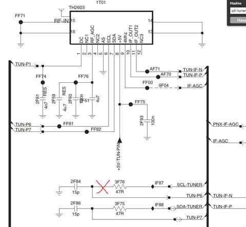 Philips 32pfl5405h схема