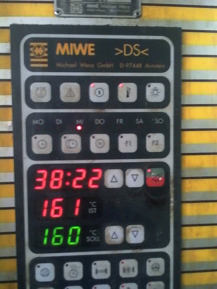 Печь ротационная хлебопекарная Miwe roll-in e+ RITL е+ (панель управления) • Бонасорт