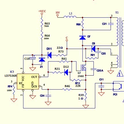 Ld7537rgl схема включения